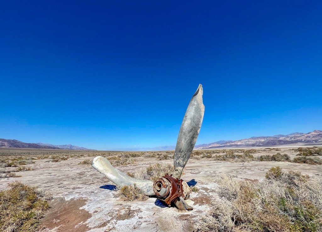 WWII B24 Liberator Wreckage, Death Valley Salt Pan